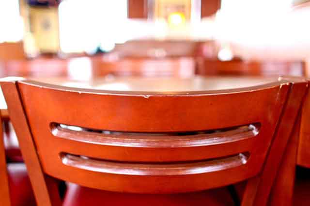 Picture of chairs at Bravos California Fresh restaurant where we deliver restaurant quality service!