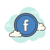Facebook icon for link to Facebook website.